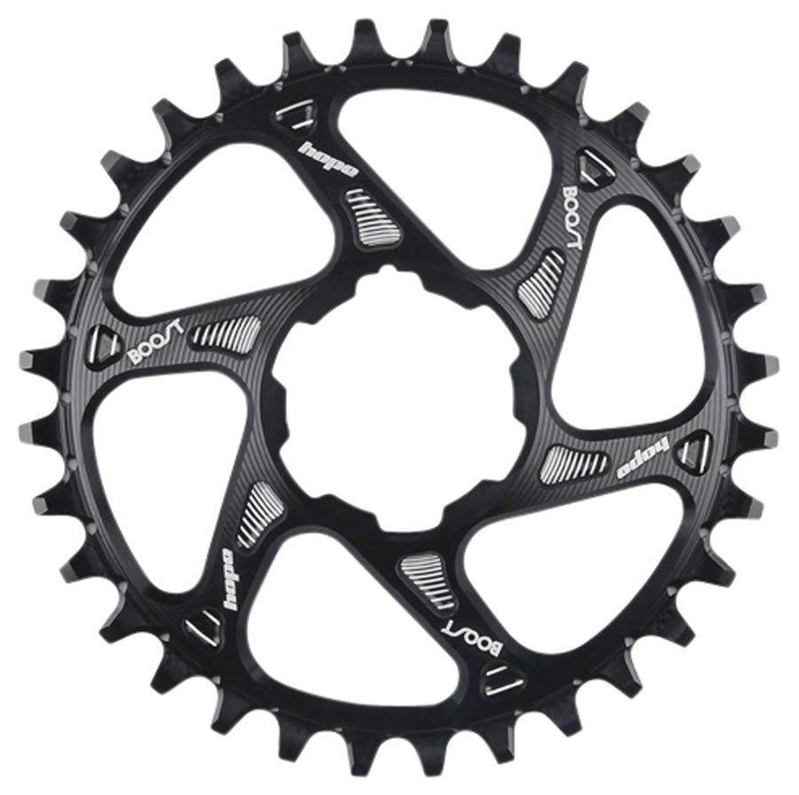 Hope Spiderless Retainer Chainring - 32t, Boost, Hope Direct Mount, For Shimano 12-Speed Drivetrain, Black