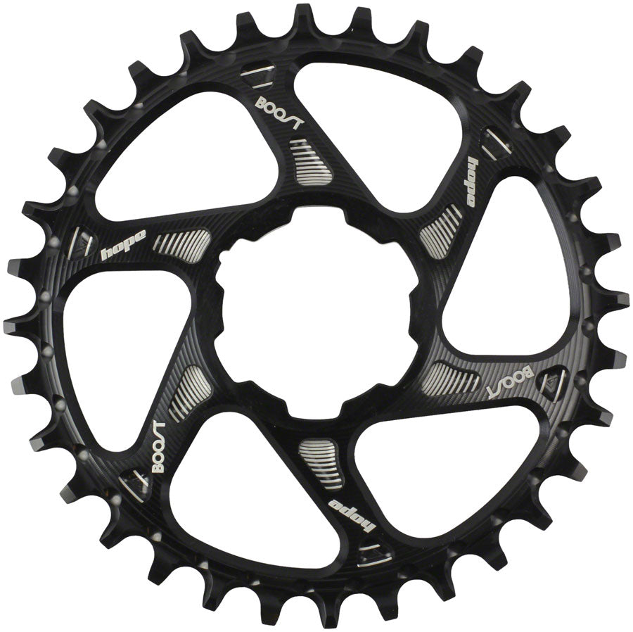 Hope Spiderless Retainer Chainring - 34t, Boost, Hope Direct Mount, Black MPN: RR34BHCSPN Direct Mount Chainrings Spiderless Retainer Chainring