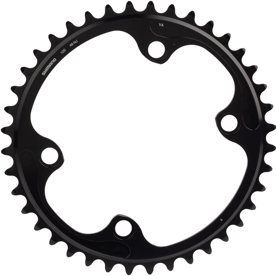 Shimano Dura-Ace FC-R9200 12-Speed Chainring - 40t, Asymmetric 110 BCD, Black, NJ - Chainring - Dura-Ace FC-9200 12-Speed Chainring