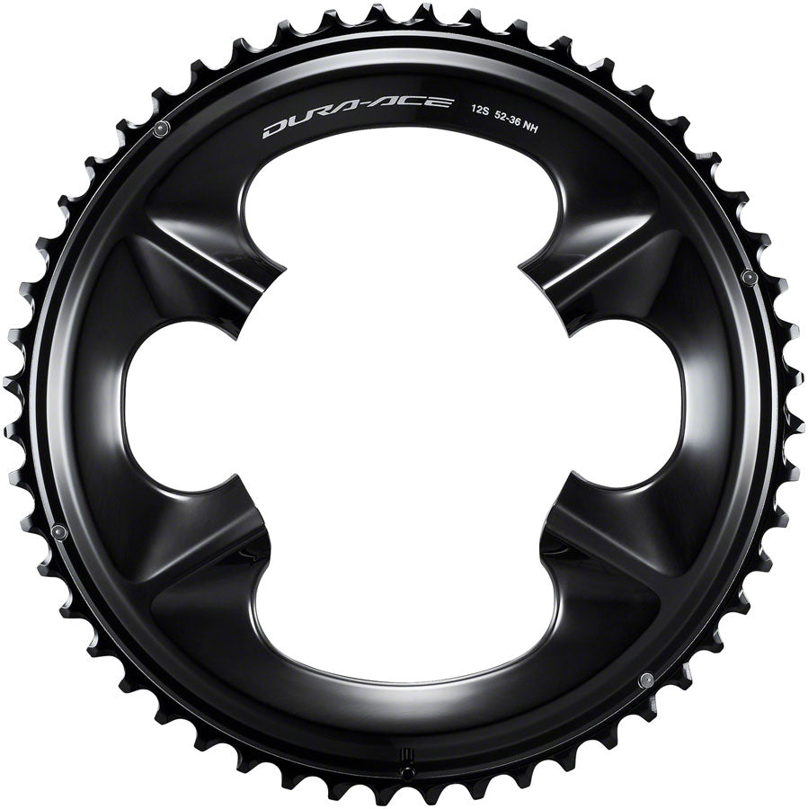 Shimano Dura-Ace FC-R9200 12-Speed Chainring - 52t, Asymmetric 110 BCD, Black, NH MPN: Y0MZ98020 UPC: 192790167954 Chainring Dura-Ace FC-9200 12-Speed Chainring