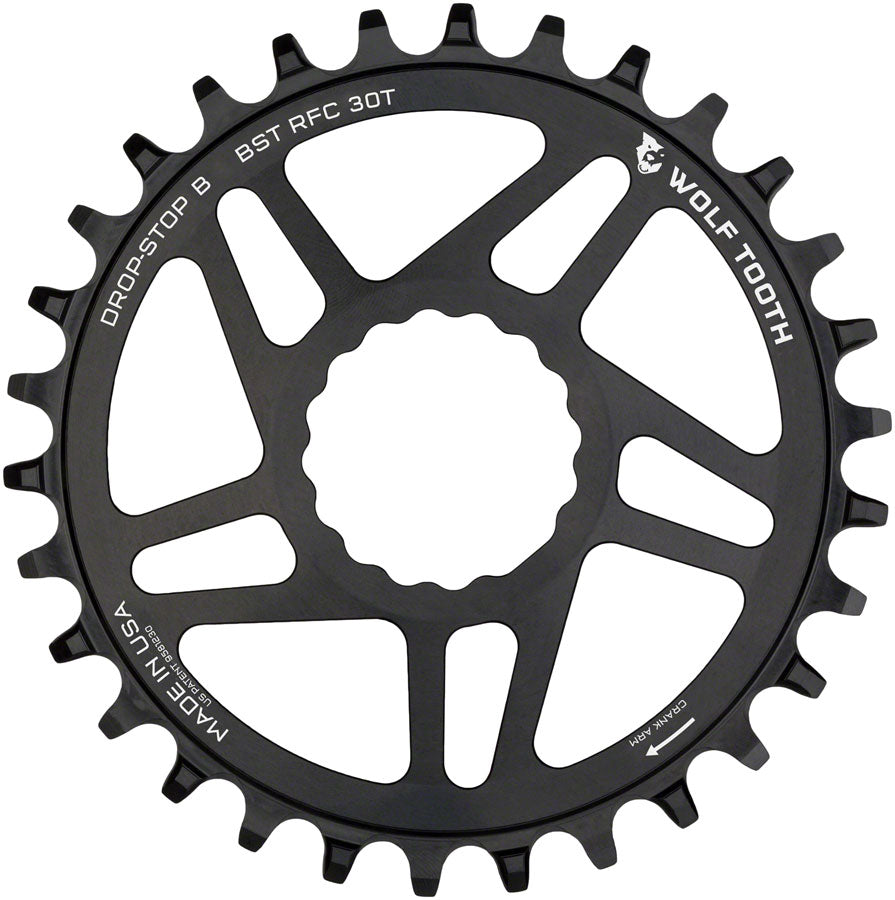 Wolf Tooth Direct Mount Chainring - 30t, RaceFace/Easton CINCH Direct Mount, Drop-Stop B, For Boost Cranks, 3mm Offset,