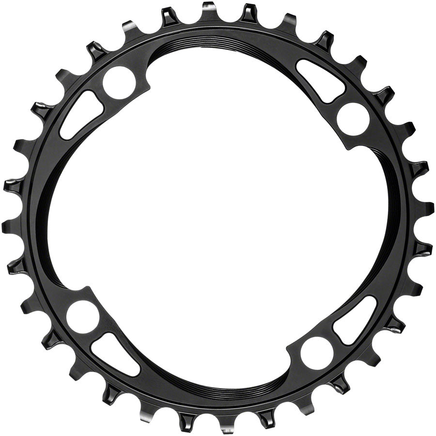 absoluteBLACK Round 104 BCD Chainring - 32t, 104 BCD, 4-Bolt, Narrow-Wide, Black