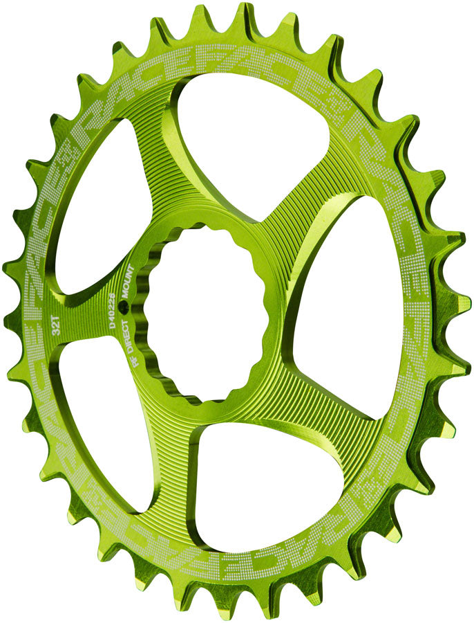 RaceFace Narrow Wide Chainring: Direct Mount CINCH, 30t, Green MPN: RNWDM30GRN UPC: 821973329932 Direct Mount Chainrings Narrow Wide Direct Mount CINCH Chainring
