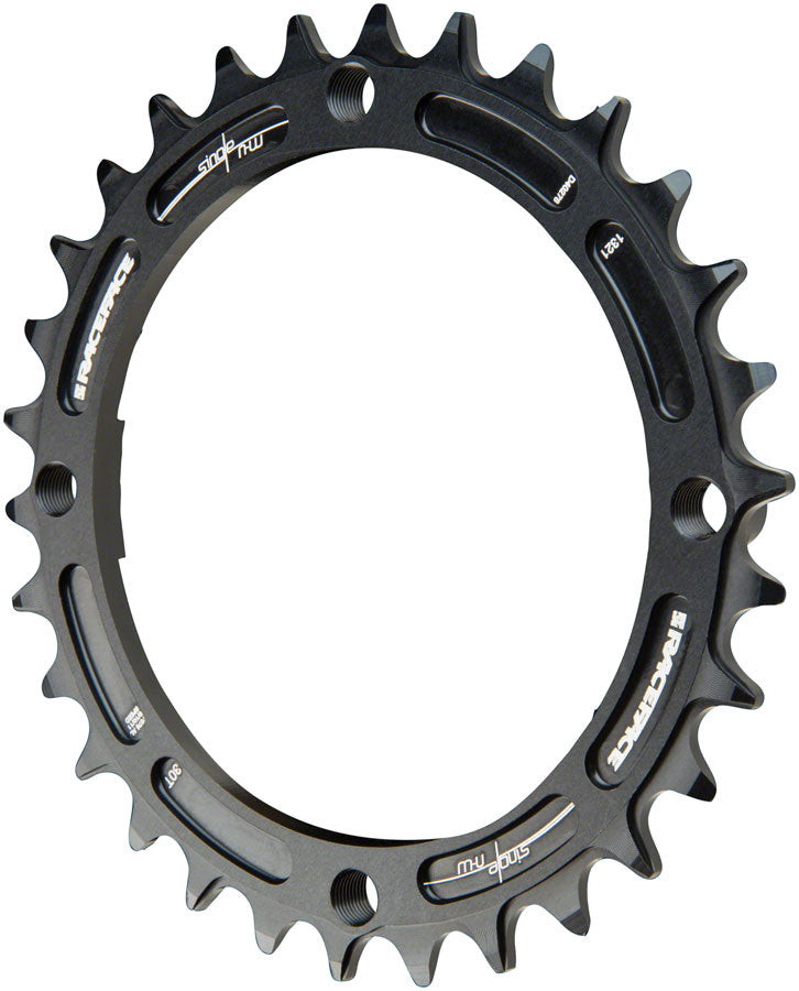RaceFace Narrow Wide Chainring: 104mm BCD, 30t, Black - Chainring - Narrow Wide Chainring