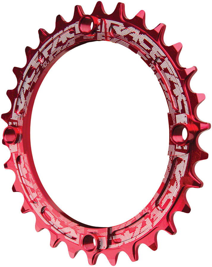 RaceFace Narrow Wide Chainring: 104mm BCD, 30t, Red