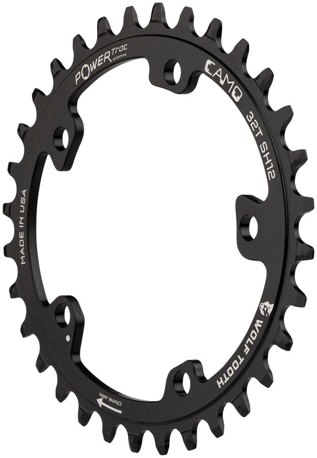 Wolf Tooth CAMO Aluminum Elliptical Chainring - 30t, Wolf Tooth CAMO Mount, Drop-Stop ST for Shimano 12 Speed HG+, Black MPN: ELP-CAMO-AL30-SH12 UPC: 810006802467 Chainring CAMO Aluminum Elliptical Hyperglide+ Chainrings