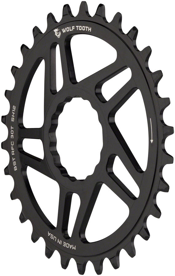 Wolf Tooth Direct Mount Chainring - 32t, RaceFace/Easton CINCH Direct Mount, Boost, 3mm Offset, Requires 12-Speed - Direct Mount Chainrings - RaceFace/Easton CINCH Hyperglide+ Direct Mount Mountain Chainrings