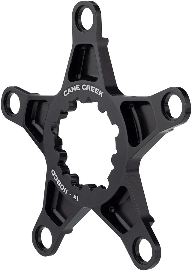 Cane Creek 5 bolt x 110bcd 1x Spider for eeWings All-Road Cranks, 3-Bolt Interface, Black MPN: BAI0057 UPC: 840226079264 Crank Spider eeWings Spider