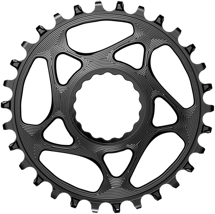 absoluteBLACK Round Narrow-Wide Direct Mount Chainring - 30t, CINCH Direct Mount, 3mm Offset, Black MPN: RFBOOST30BK Direct Mount Chainrings Round Direct Mount Chainring for CINCH
