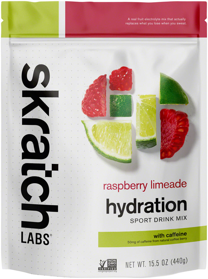 Skratch Labs Hydration Sport Drink Mix - Raspberry Limeade, With Caffiene, 20-Serving Resealable Pouch MPN: SDM-RL-440G UPC: 856231005808 Sport Hydration Hydration Sport Drink Mix