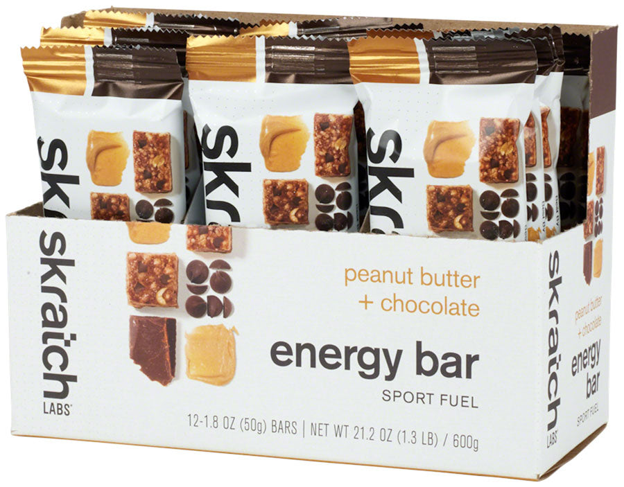 Skratch Labs Skratch Labs Energy Bar Sport Fuel  - Peanut Butter and Chocolate, Box of 12