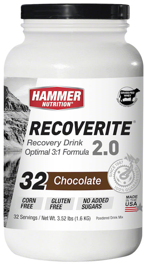 Hammer Nutrition Recoverite 2.0 Recovery Drink - Chocolate, 32 Serving Canister