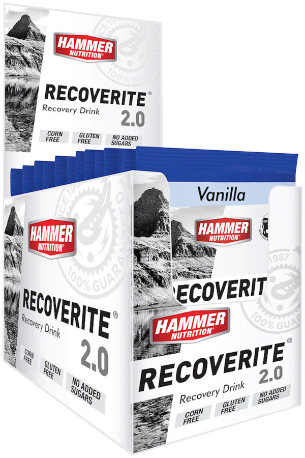 Hammer Nutrition Recoverite 2.0 Recovery Drink - Vanilla, 12 Single Serving Packets