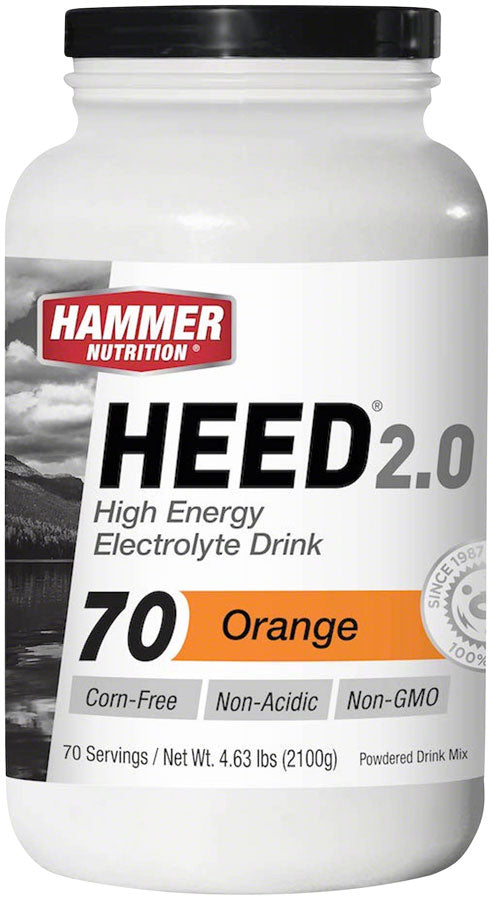 Hammer Nutrition HEED 2.0 High Energy Electrolyte Drink - Orange, 70 Serving Canister MPN: HO70 UPC: 602059028297 Sport Hydration HEED Sports Drink