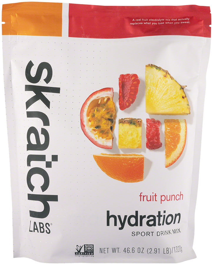 Skratch Labs Hydration Sport Drink Mix - Fruit Punch, 60 -Serving Resealable Pouch