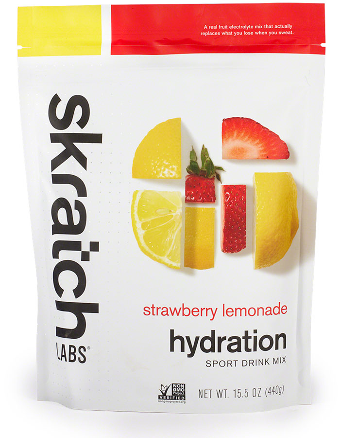 Skratch Labs Hydration Sport Drink Mix - Strawberry Lemonade, 20 -Serving Resealable Pouch MPN: SDM-SL-440G UPC: 858690007706 Sport Hydration Hydration Sport Drink Mix