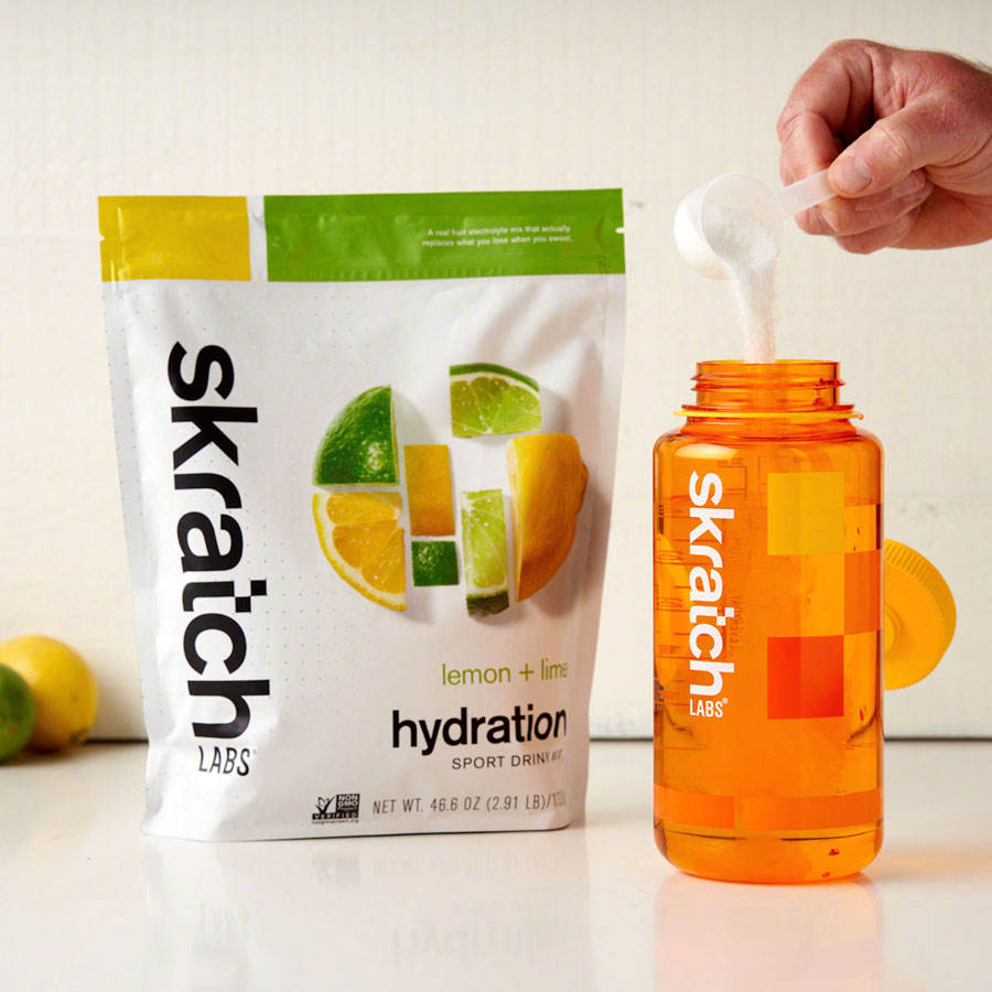 Skratch Labs Hydration Sport Drink Mix - Lemon + Lime, 60-Serving Resealable Pouch - Sport Hydration - Hydration Sport Drink Mix