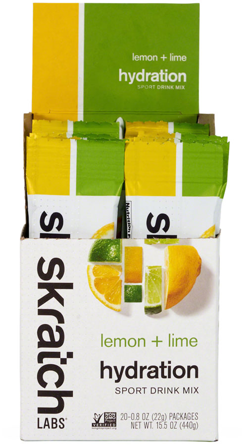 Skratch Labs Hydration Sport Drink Mix - Lemon + Lime, Box of 20 MPN: SHM-LL-22G/20 UPC: 858690007065 Sport Hydration Hydration Sport Drink Mix