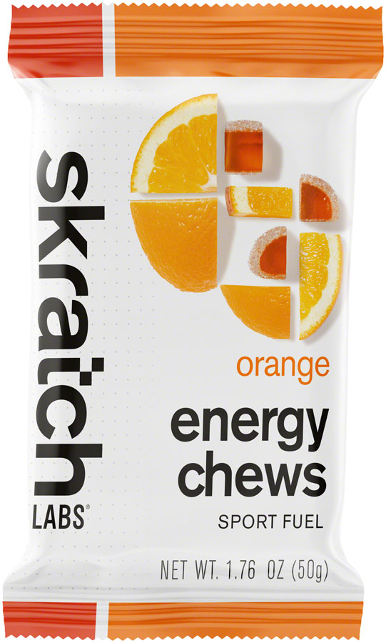 Skratch Labs Energy Chews Sport Fuel - Orange, Box of 10 - Chew - Energy Chews Sport Fuel