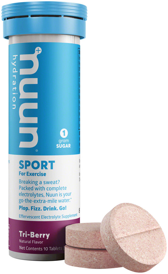 Nuun Sport Hydration Tablets: Tri Berry, Box of 8 Tubes - Sport Hydration - Sport Hydration Tablets
