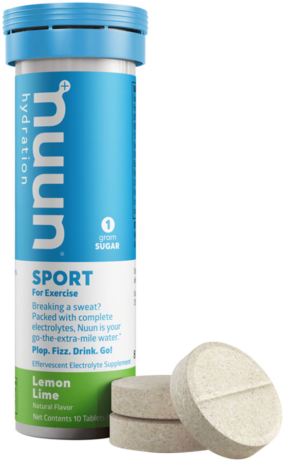 Nuun Sport Hydration Tablets: Lemon Lime, Box of 8 Tubes - Sport Hydration - Sport Hydration Tablets