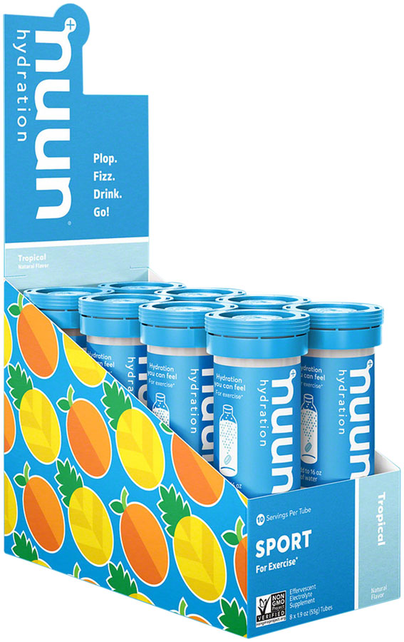 Nuun Sport Hydration Tablets: Tropical Fruit, Box of 8 Tubes MPN: 1161108 UPC: 811660020716 Sport Hydration Sport Hydration Tablets