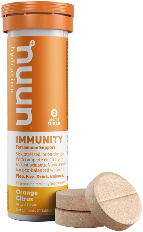 Nuun Immunity Hydration Tablets: Orange Citrus, Box of 8 - Sport Hydration - Immunity Hydration Tablets