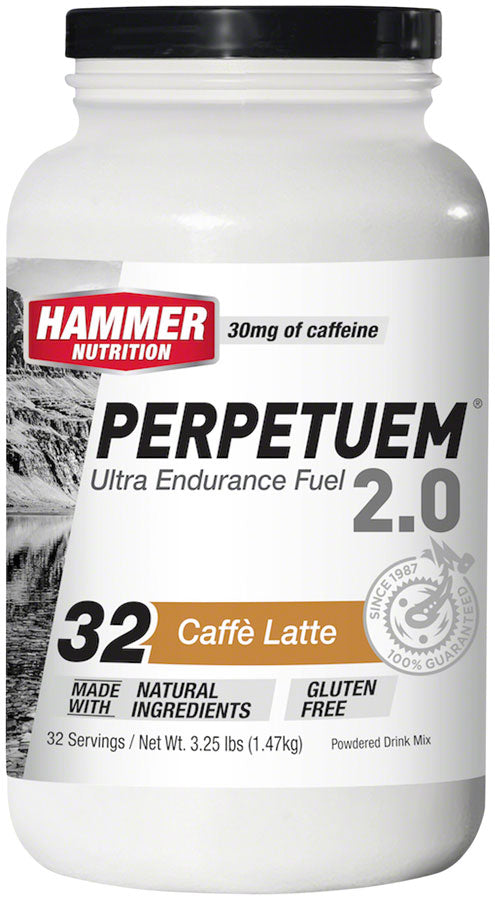 Hammer Perpetuem: Cafe Latte (with caffeine) 32 Servings