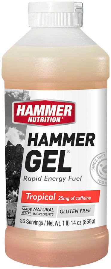 Hammer Gel: Tropical (with caffiene) 20oz MPN: HJT UPC: 602059999245 Gel Hammer Gel
