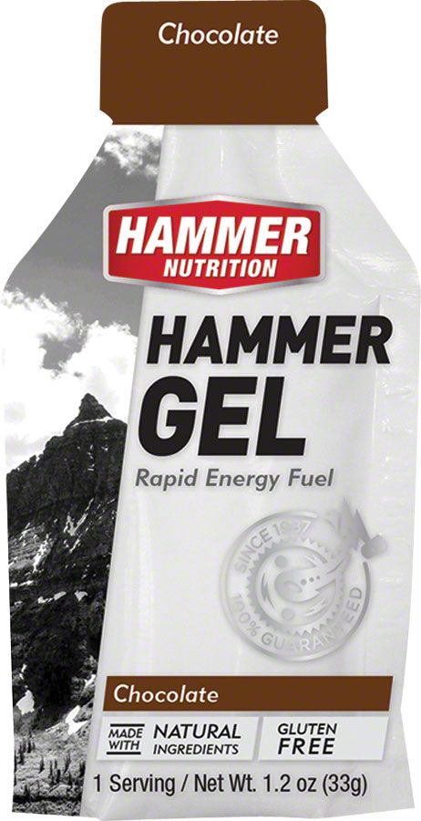 Hammer Gel: Chocolate, 24 Single Serving Packets