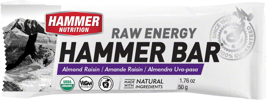 Hammer Bar: Almond Raisin Box of 12 MPN: FBAB UPC: 602059412508 Bars Hammer Bar