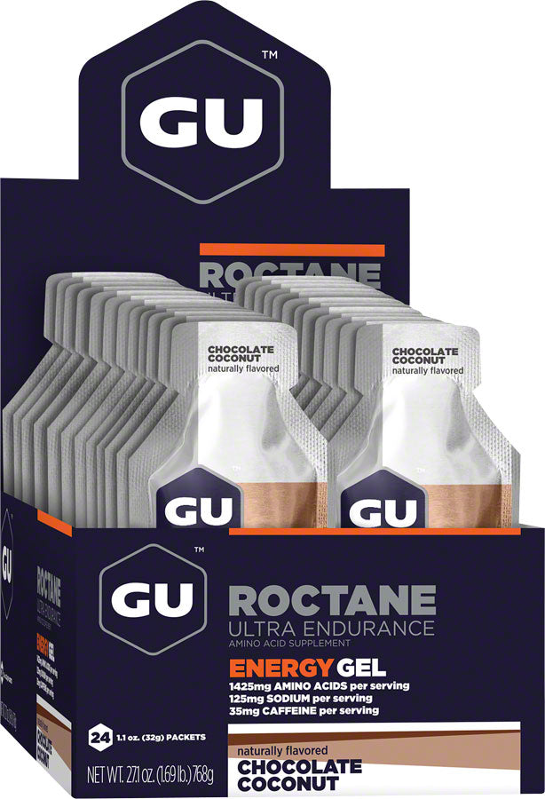 GU Roctane Energy Gel - Chocolate Coconut, Box of 24 MPN: 124127 UPC: 769493101068 Gel ROCTANE Energy Gel