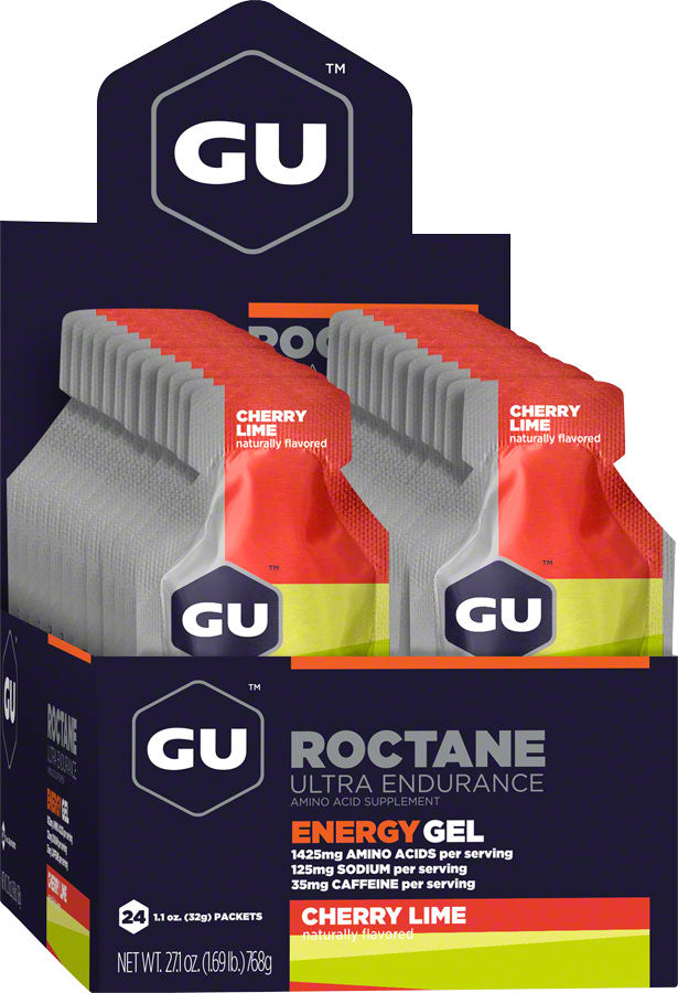 GU Roctane Energy Gel - Cherry-Lime, Box of 24 MPN: 123068 UPC: 769493205056 Gel ROCTANE Energy Gel