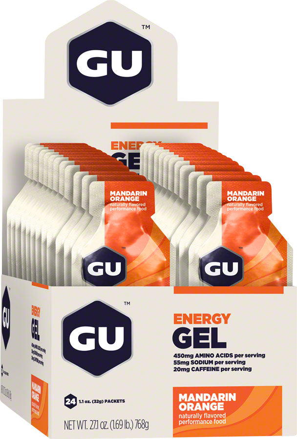 GU Energy Gel - Mandarin Orange, Box of 24 MPN: 123043 UPC: 769493200143 Gel Energy Gel