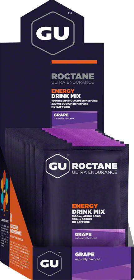 GU Roctane Energy Drink Mix - Grape, Box of 10