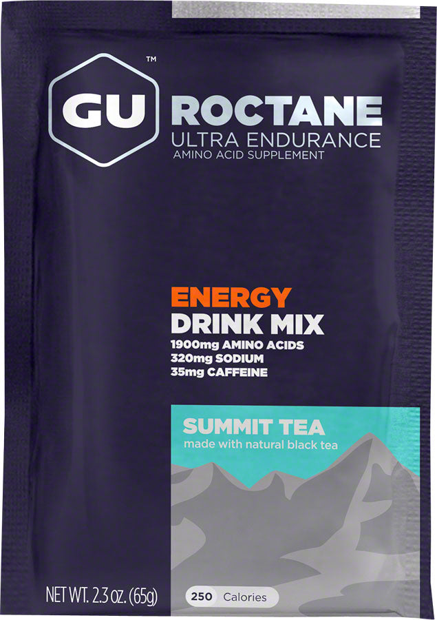 GU Roctane Energy Drink Mix - Summit Tea, Box of 10 - Sport Hydration - ROCTANE Energy Drink Mix
