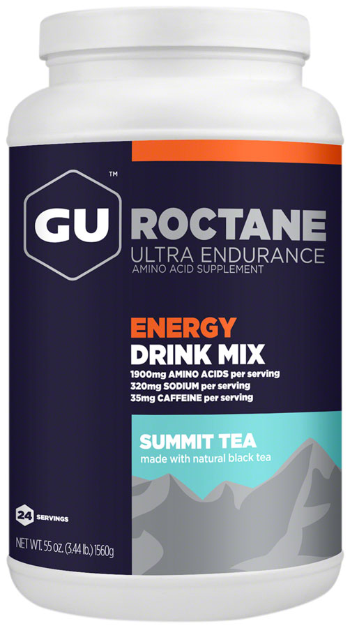 GU Roctane Energy Drink Mix -  Summit Tea, 24 Serving Canister