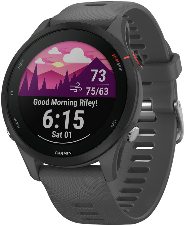 Garmin Forerunner 255 GPS Smartwatch - 45.6mm, Slate Grey MPN: 010-02641-00 UPC: 753759279837 Fitness Computers Forerunner 255 GPS Smartwatch