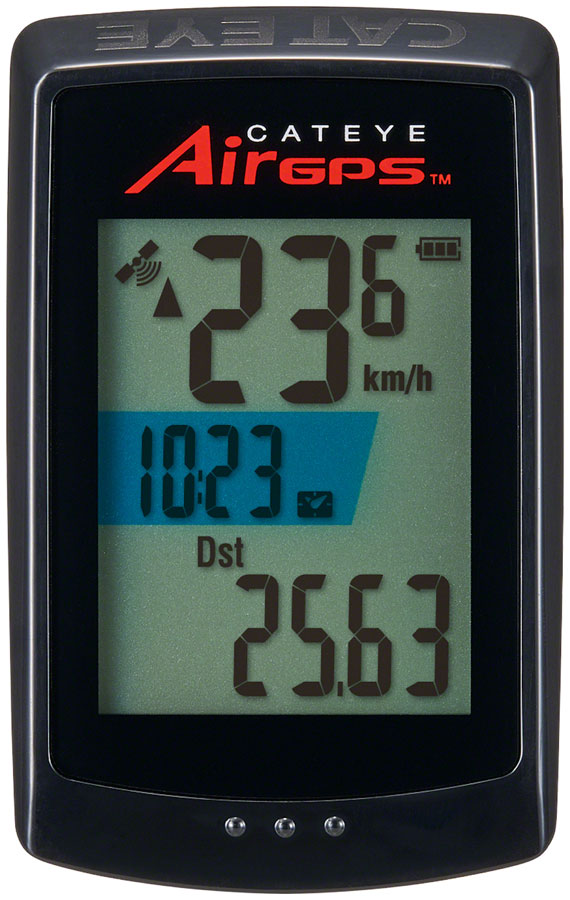 CatEye AirGPS Cycling Computer - with CDC Cadence Sensor, Black