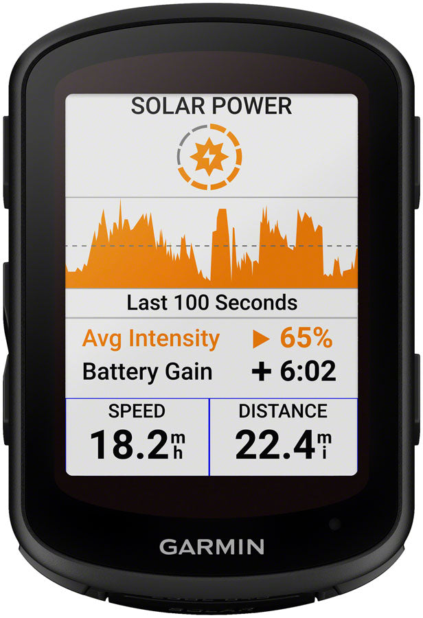 Garmin Edge 840 Solar Bike Computer - GPS, Wireless, Black