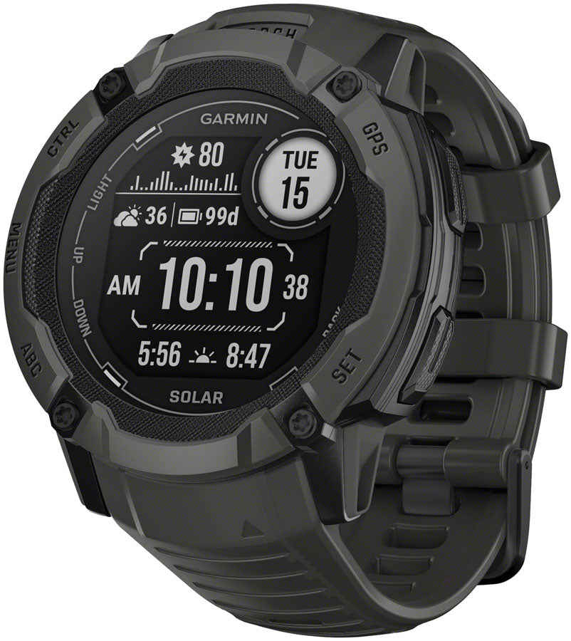 Garmin Instinct 2X Solar GPS Smartwatch - 50mm, Graphite MPN: 010-02805-10 UPC: 753759319380 Fitness Computers Instinct 2X Solar GPS Smartwatch
