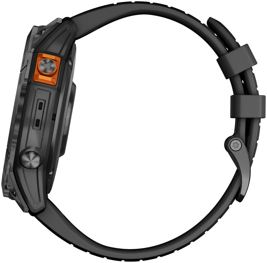 Garmin fenix 7X Pro Solar Smartwatch - 51mm, Slate Gray Case, Black
