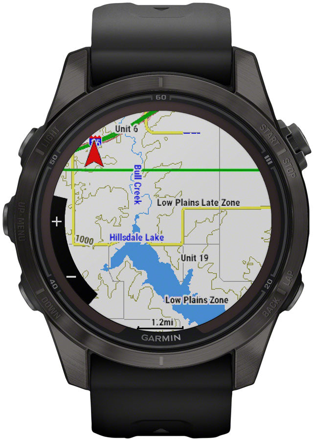 Garmin fenix 7S Pro Sapphire Solar Smartwatch - 42mm, Carbon Gray DLC