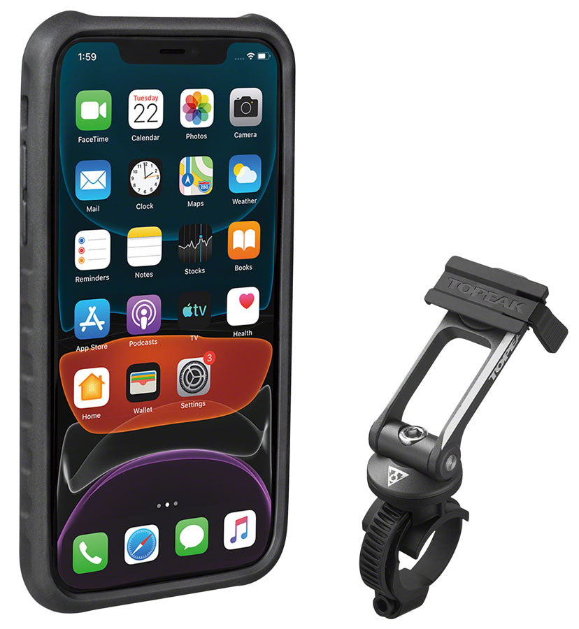 Topeak Ridecase w/Mount - iPhone 11 MPN: TT9862BG UPC: 883466020221 Phone Bag and Holder RideCase