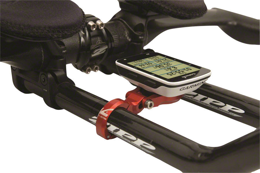 K-EDGE Garmin Sport TT/Aero Handlebar Mount: 22.2mm, Red - Computer Mount Kit/Adapter - Garmin Sport TT