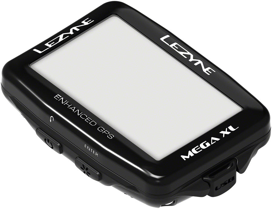 Lezyne Mega XL GPS Bike Computer - GPS, Wireless, Black - Bike Computers - Mega XL GPS Bike Computer