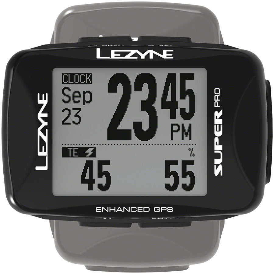 Lezyne Super Pro GPS Loaded Bike Computer - GPS, Wireless, Heart Rate Monitor, Black
