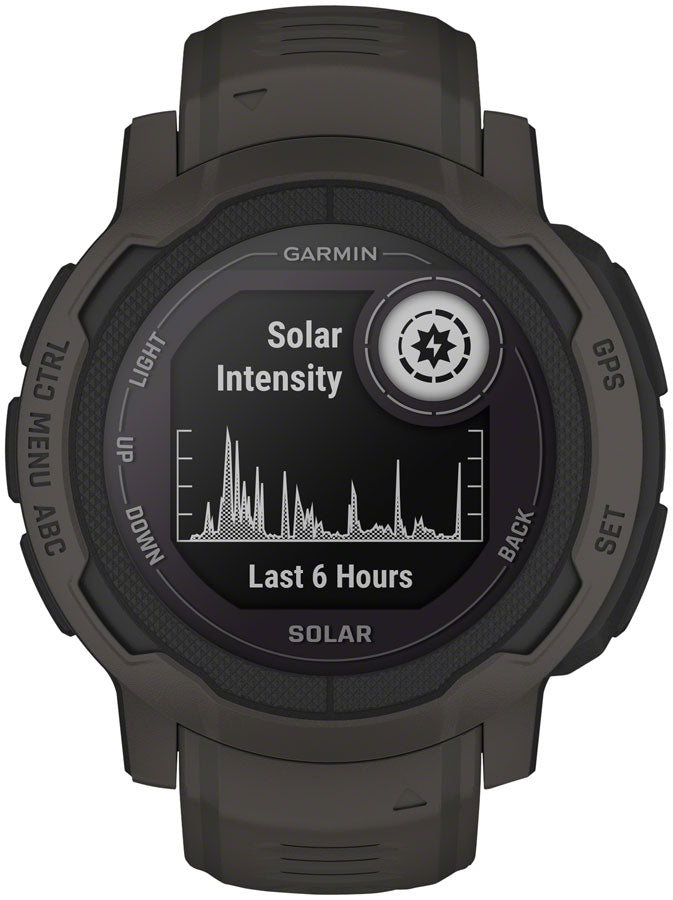 Garmin Instinct 2 Solar GPS Smartwatch - 45mm, Graphite - Fitness Computers - Instinct 2 Solar Smartwatch