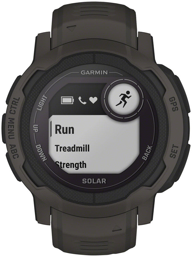 Garmin Instinct 2 Solar GPS Smartwatch - 45mm, Graphite - Fitness Computers - Instinct 2 Solar Smartwatch