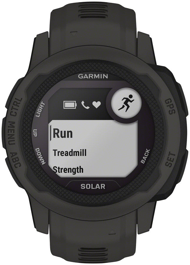 Garmin Instinct 2S Solar GPS Smartwatch - 40mm, Graphite - Fitness Computers - Instinct 2S Solar Smartwatch